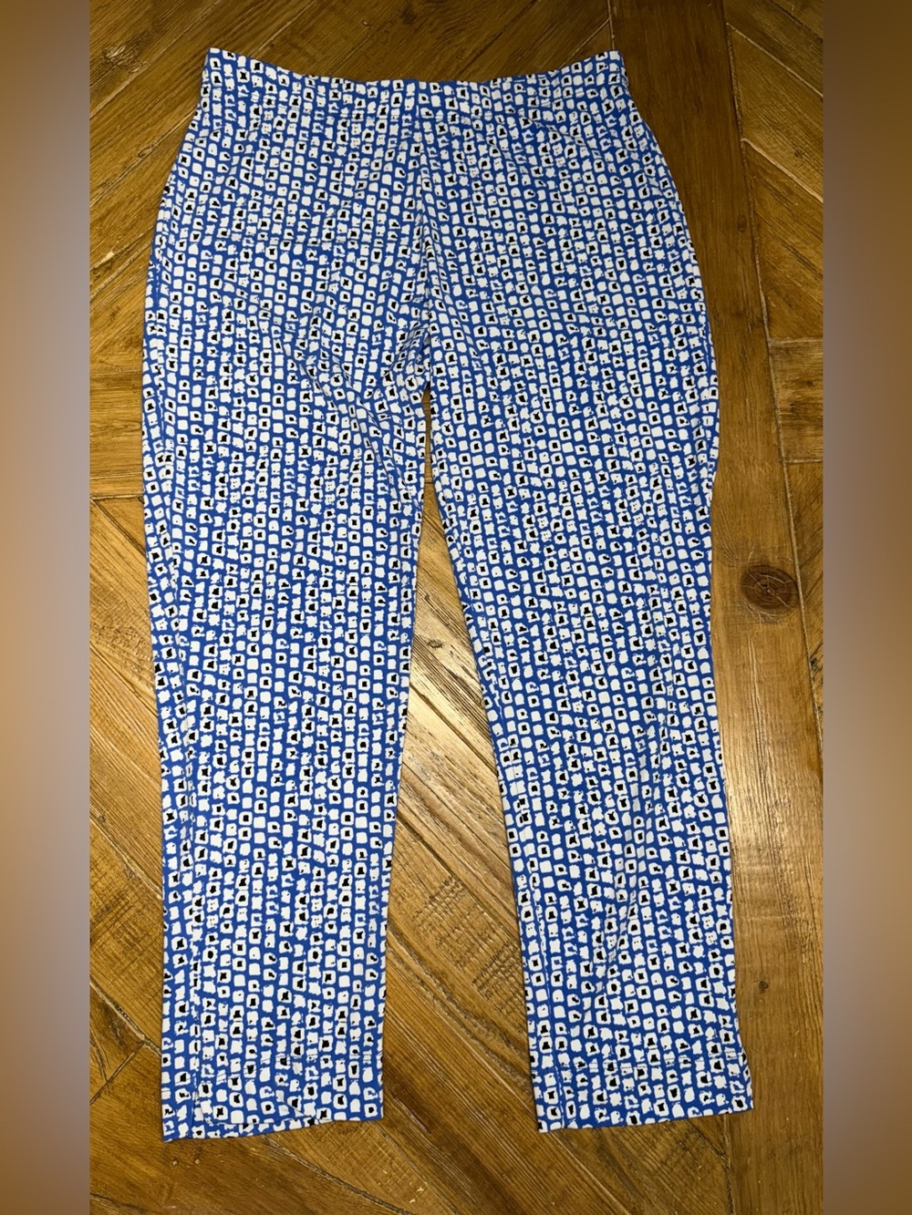 Clara Sunwoo Wrinkle Free Lightweight Graphic Print Travel Pants Size S